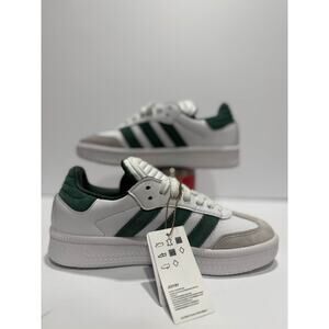 Size 7 - Adidas Samba Sneakers White Green